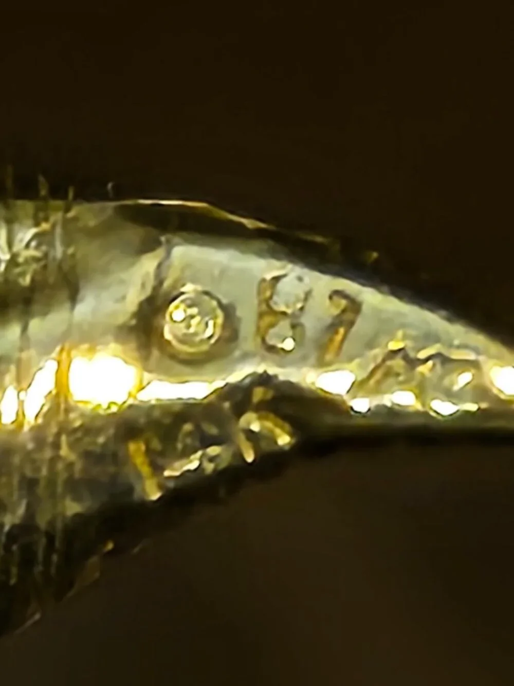 RARE VINTAGE MICHAEL ANTHONY 14k GOLD EAGLE DIAMOND CUT MILITARY CHARM PENDANT